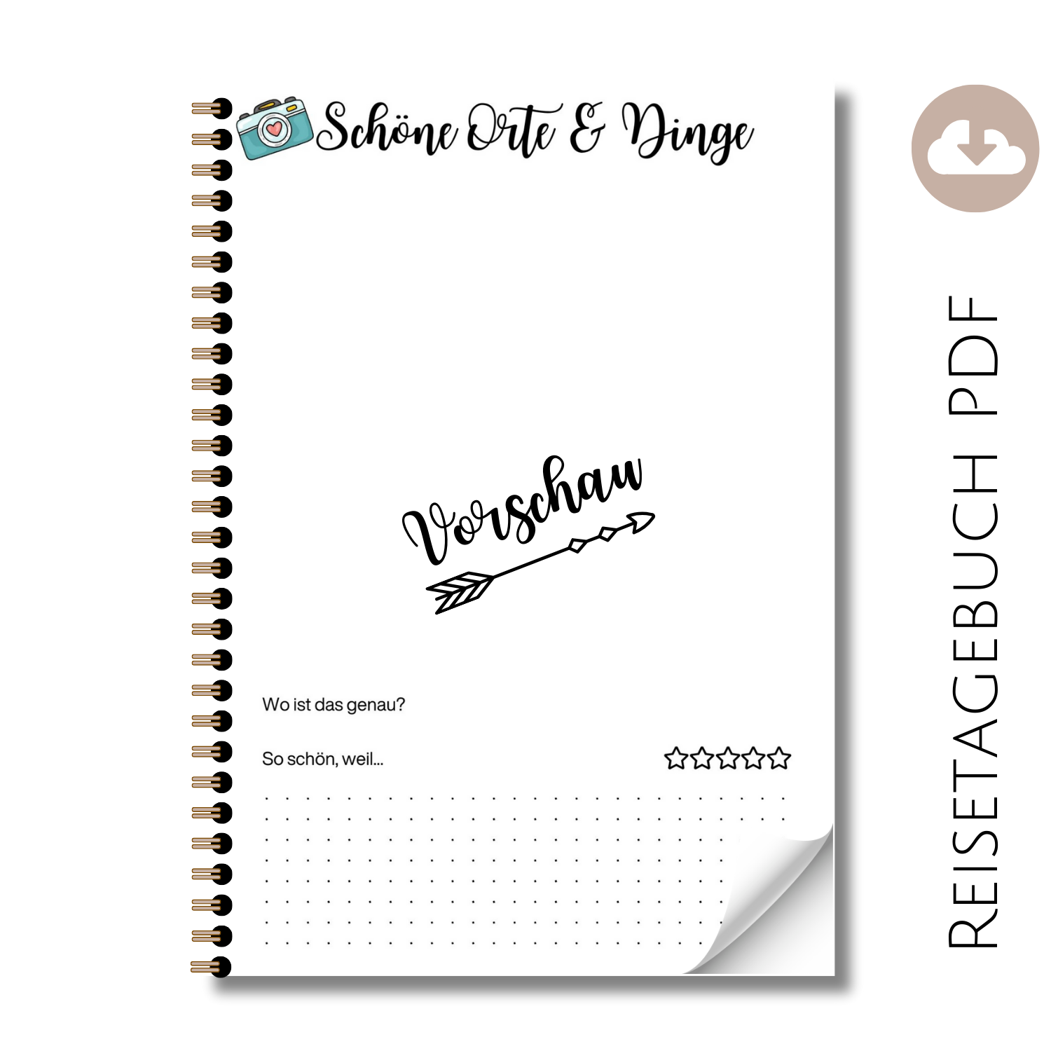 Reisetagebuch "Schöne Orte & Dinge"