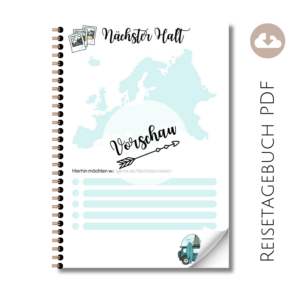 Reisetagebuch "Nächster Halt" Dachzelt