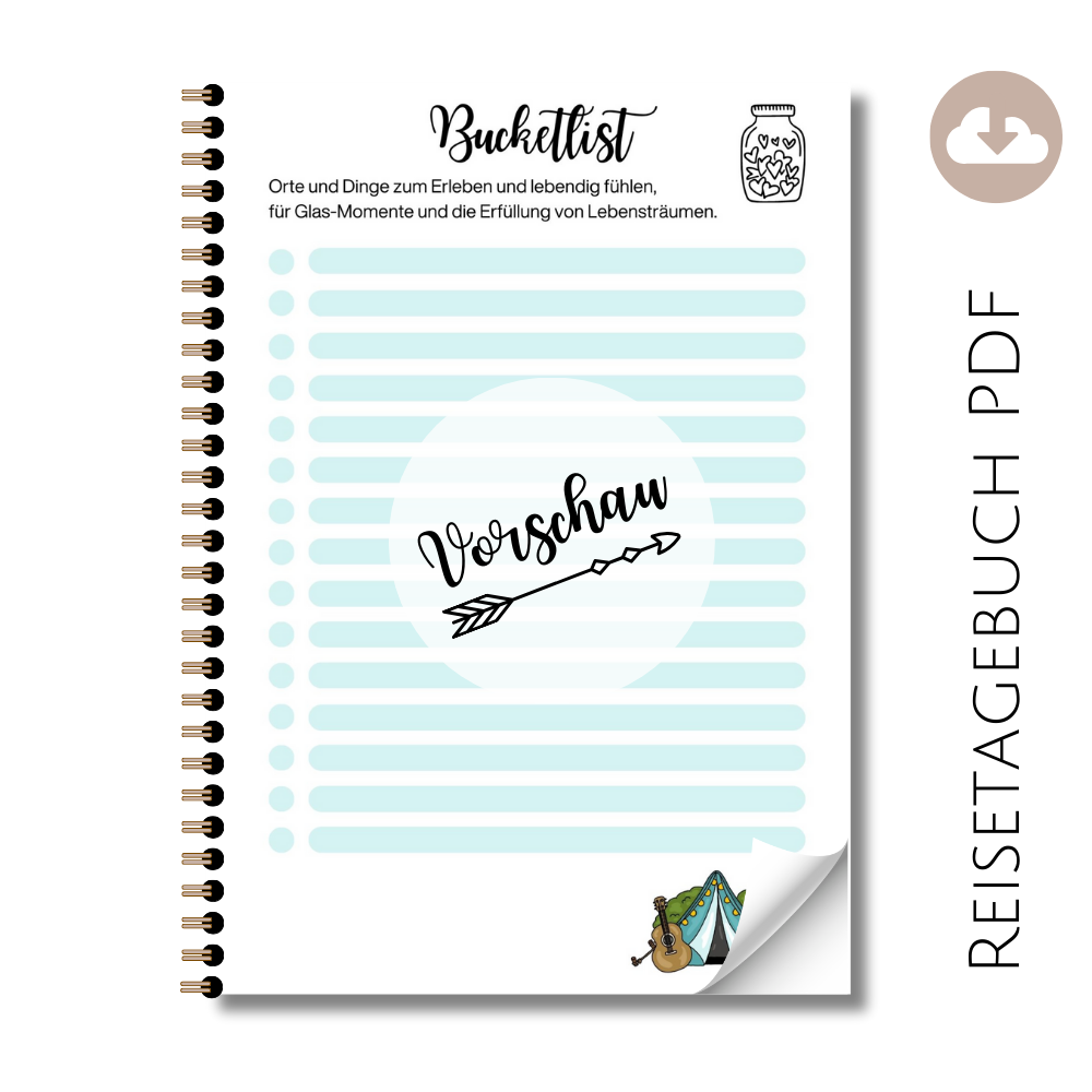 Reisetagebuch "Bucketlist" Zelt