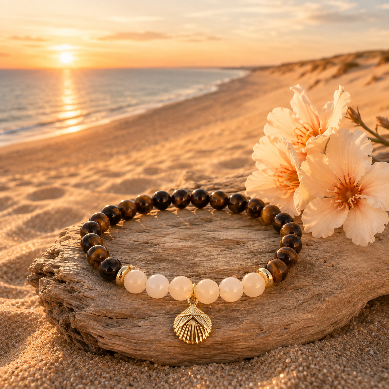 Edelstein Armband "Goldene Stunde"