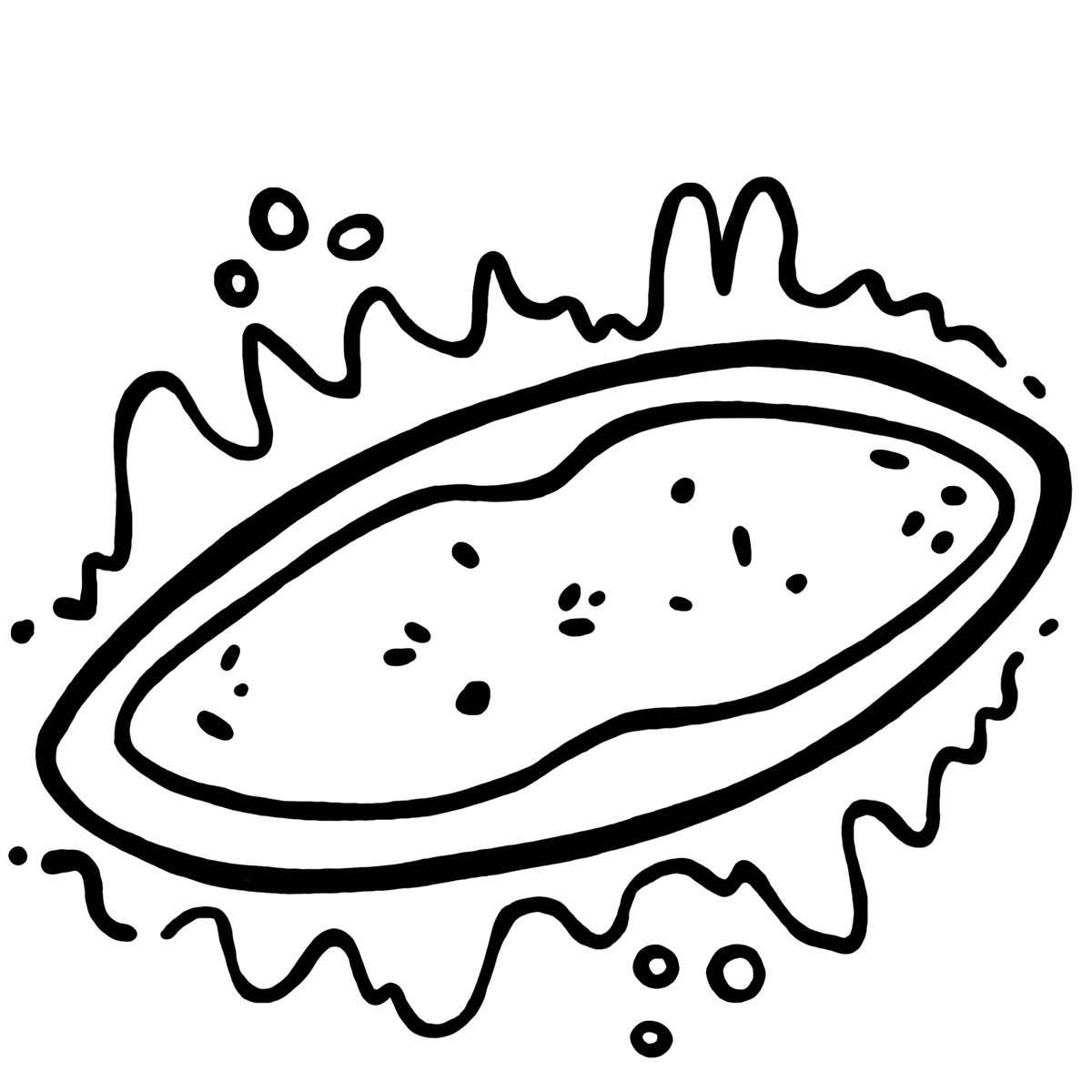 Icon Dinoflagellaten/ Meeresleuchtlebewesen/ Leuchtalge