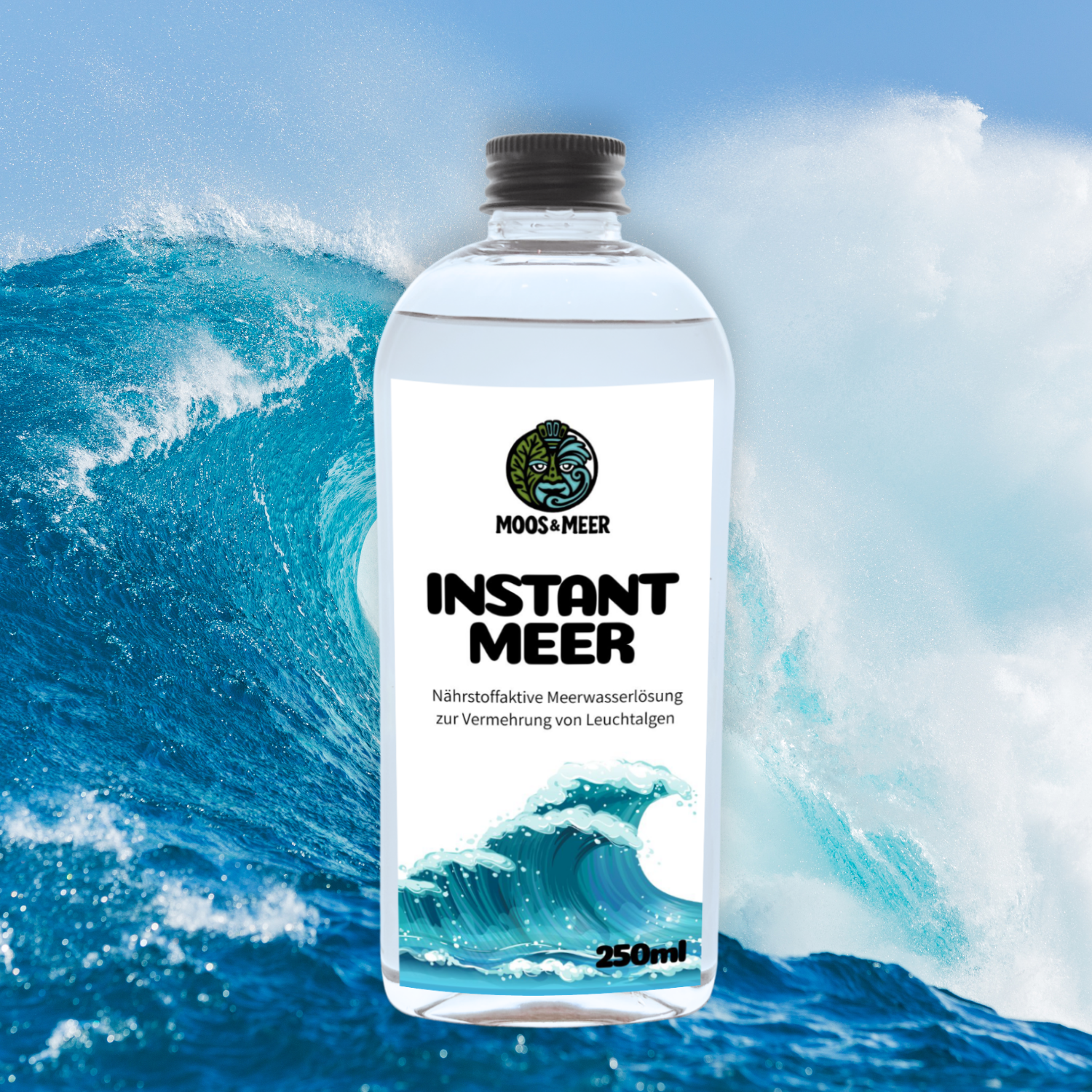 Sterile nährstoffaktive Meerwasserlösung für Dinoflagellaten und andere ähnliche Leuchtalgen in der 250ml Flasche. So kannst du deine nachtleuchtenden Mikroorganismen selbst vermehren. 