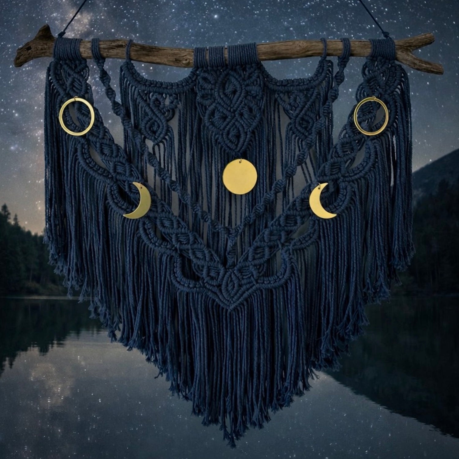 Makramee "Luna - Mondknoten"