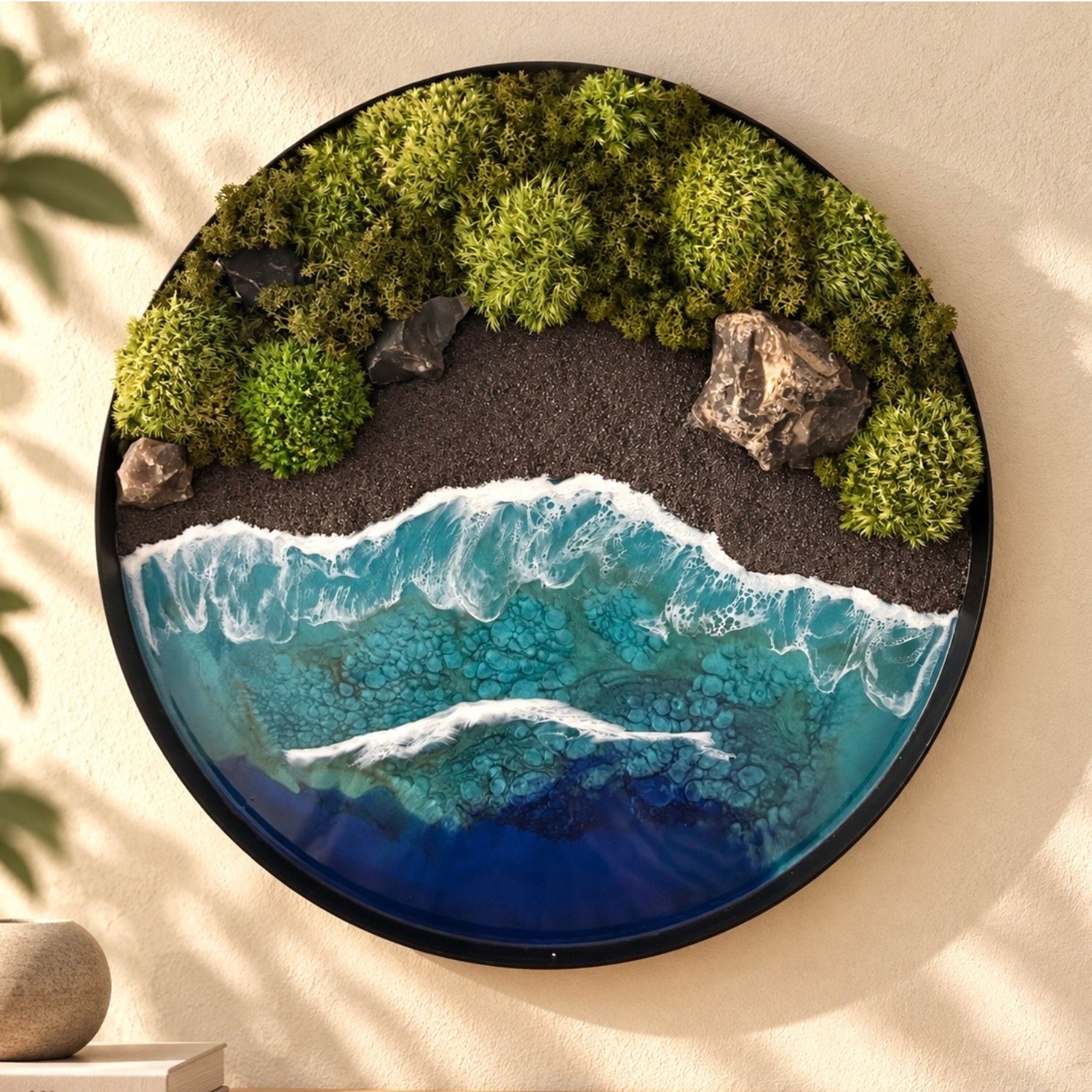 Moosbild "Wildes Paradies" Ø 40cm