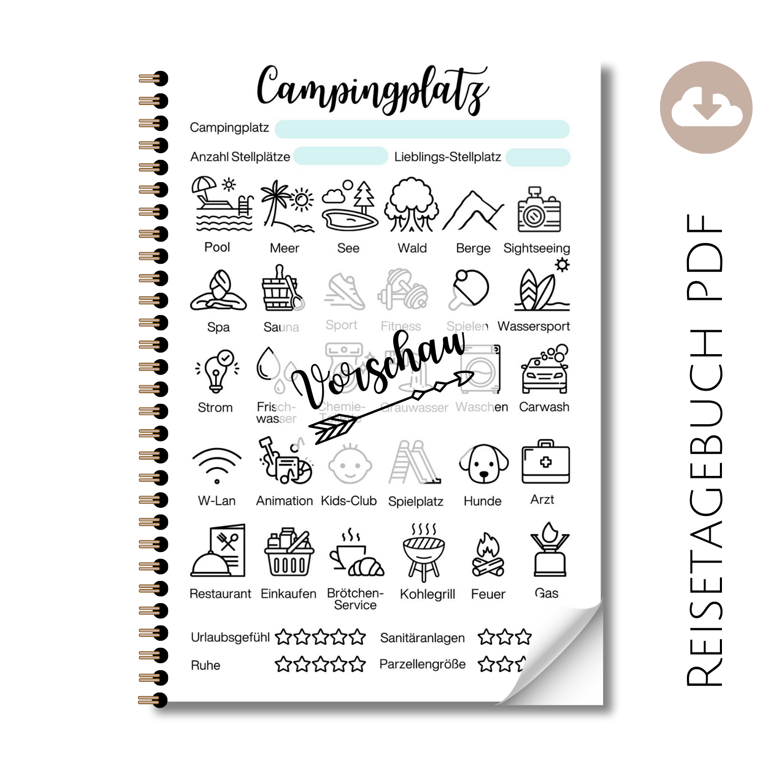 Reisetagebuch "Campingplatz Services"